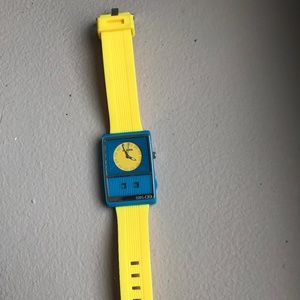 Nixon Skater Blue & Yellow Watch